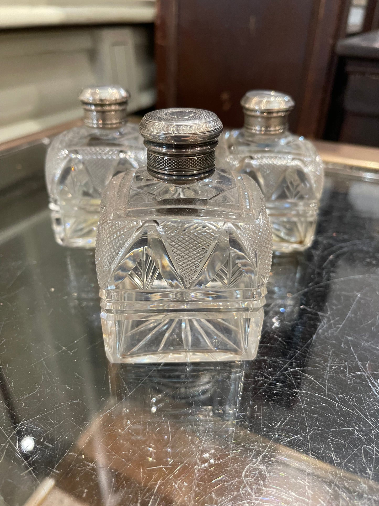 Perfume Bottle with Lid Large