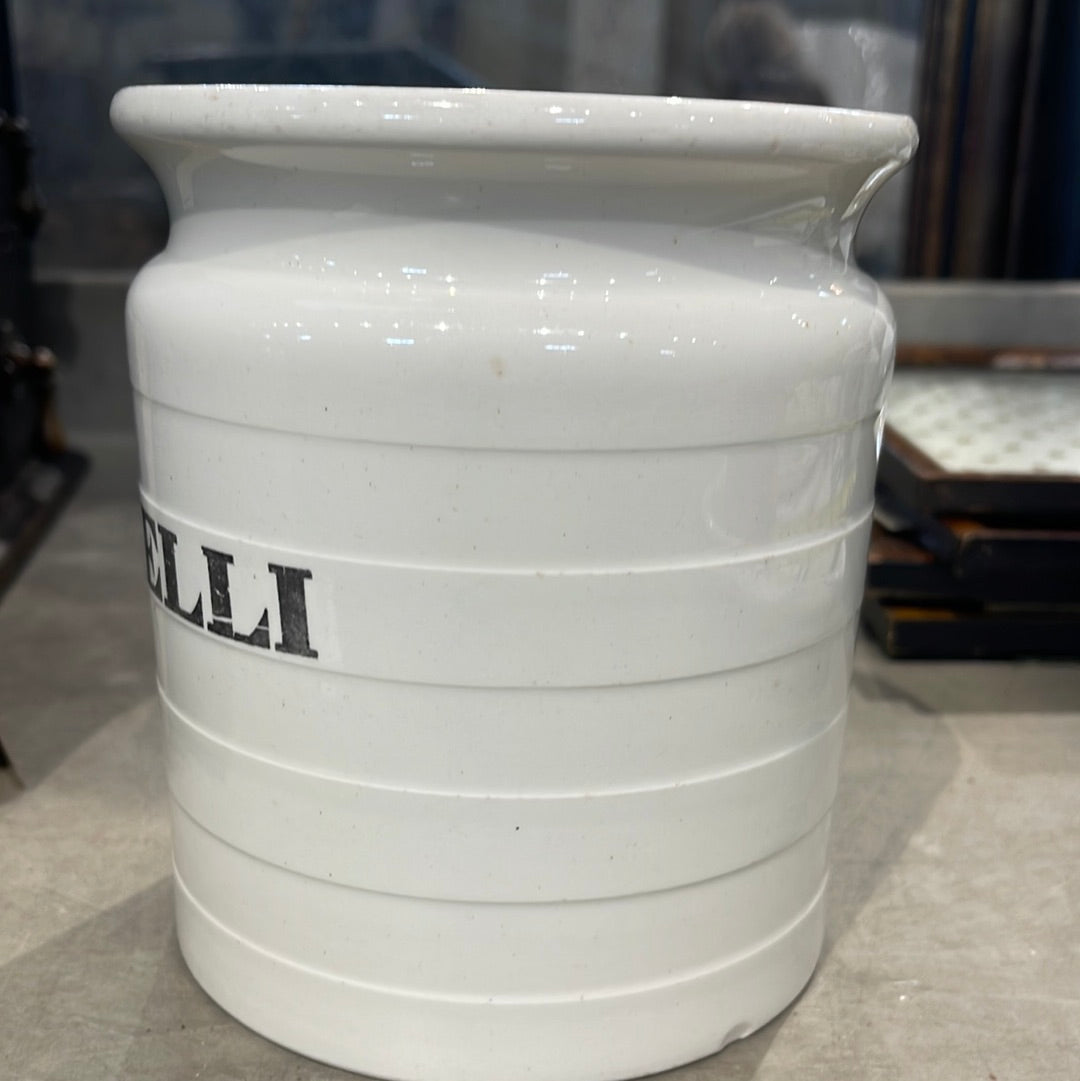 Ironstone Vermicelli Storage Jar