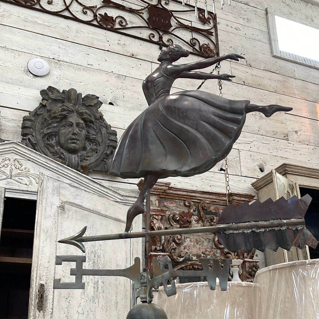 Ballerina Copper Weathervane