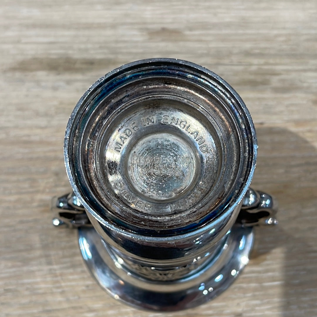 Silverplate Miniature Urn with design