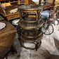 Set of 3 English Stacking Bamboo Table with Glass Top Circa 1920