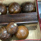 English Wooden Bowling Balls Circa 1860