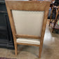 Baker Furniture Empire Style Carved Walnut Chair Circa 1940 Reupholstered