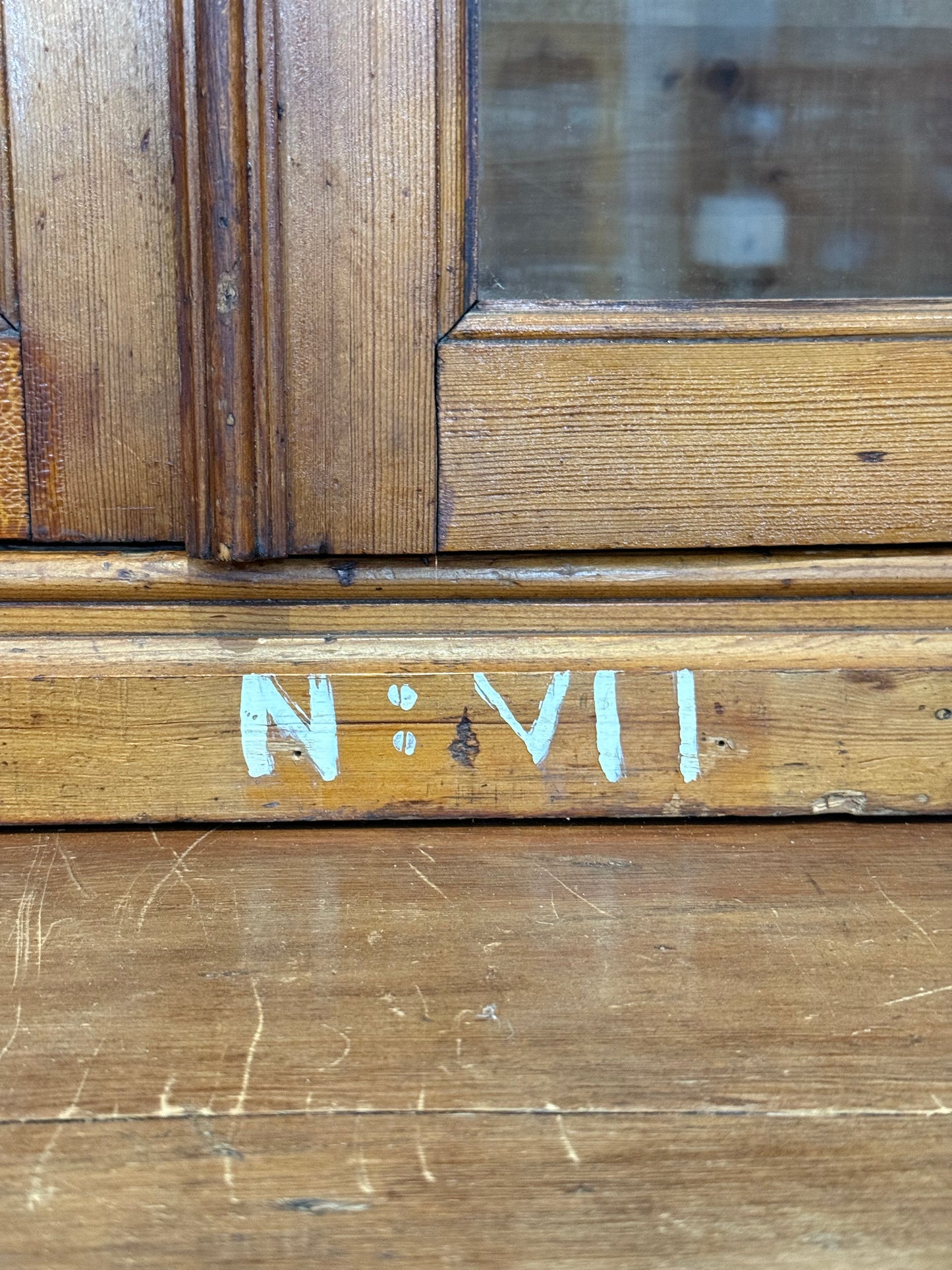 Large Glass Cabinet from School in Belgium