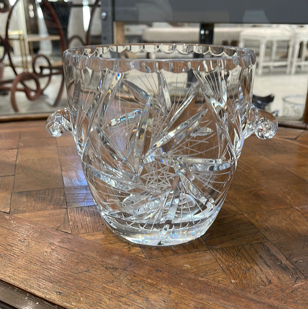 Cut Glass Ice Bucket