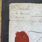 Certificate of Good Service for Citizen Naudel in the Castle Biche 1793 with Wax Seal