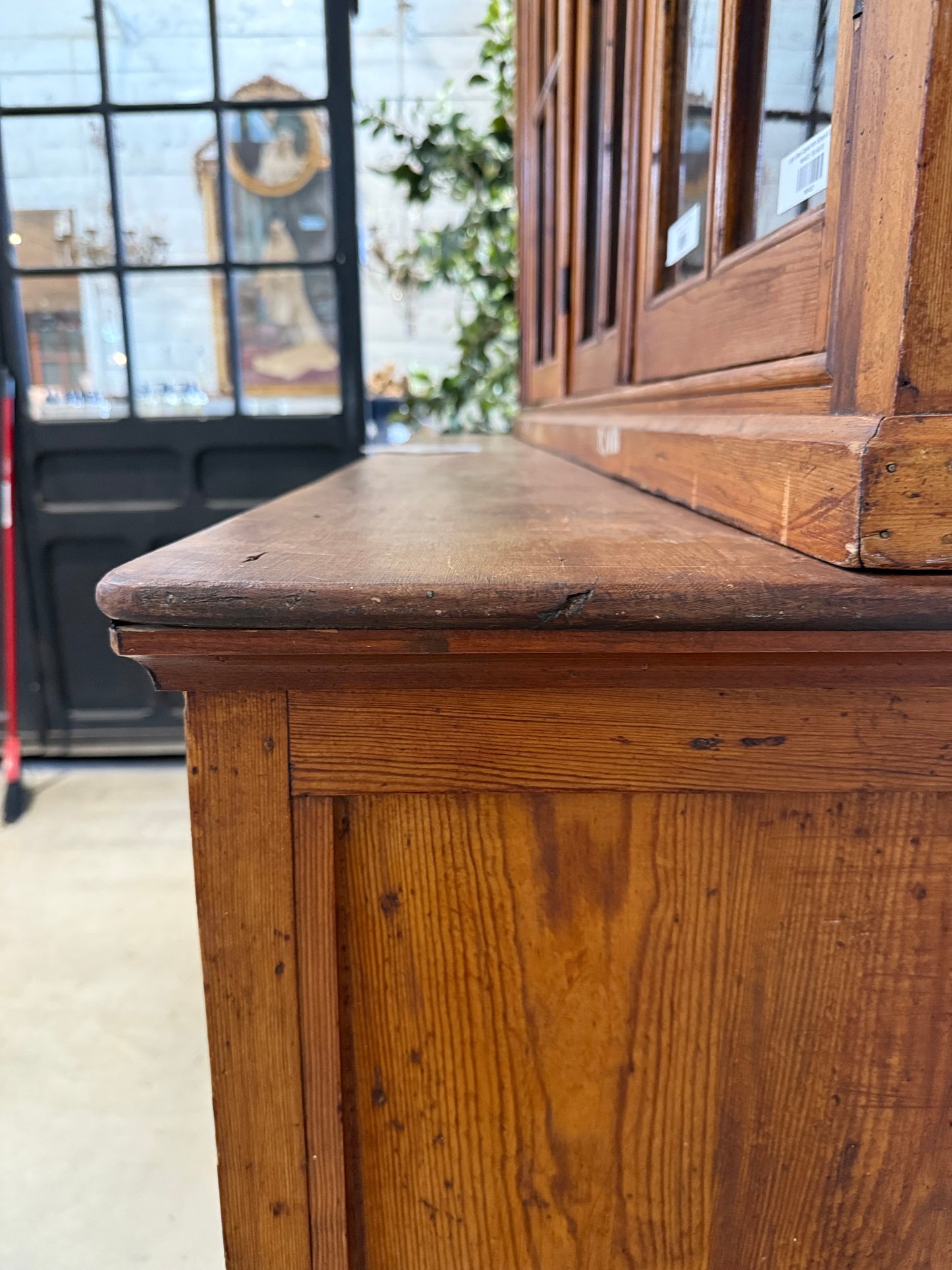 Large Glass Cabinet from School in Belgium