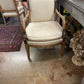 Baker Furniture Empire Style Carved Walnut Chair Circa 1940 Reupholstered