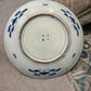 Blue and White 19th Century Imari 24" Charger with Bird and Floral Motif