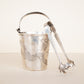 Sterling Silver Ice Bucket with Ice Tongs Monogram TCR