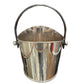 Silver Plate Oblong Champagne Bucket with Leather Handle