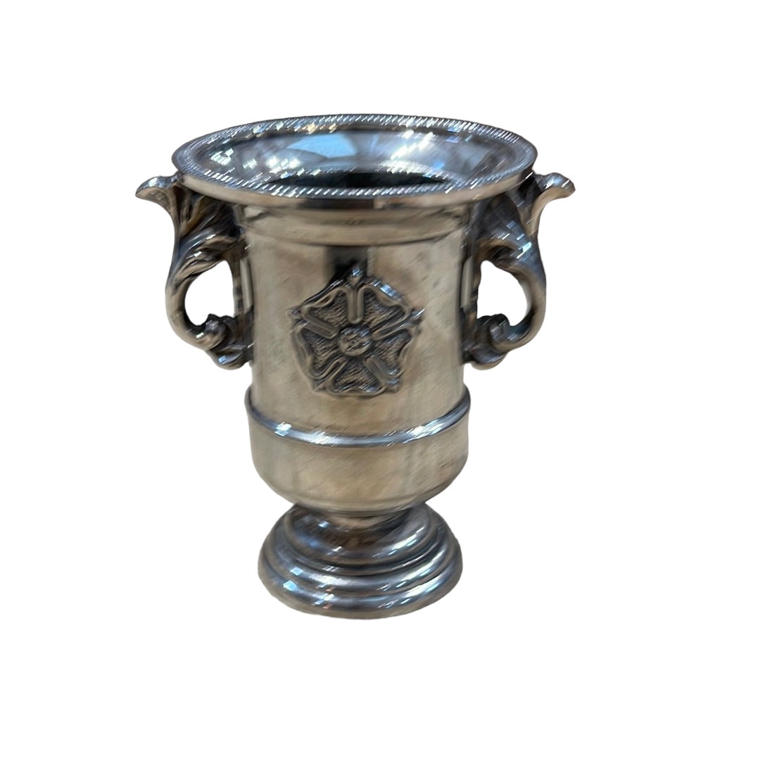 Silverplate Miniature Urn with design