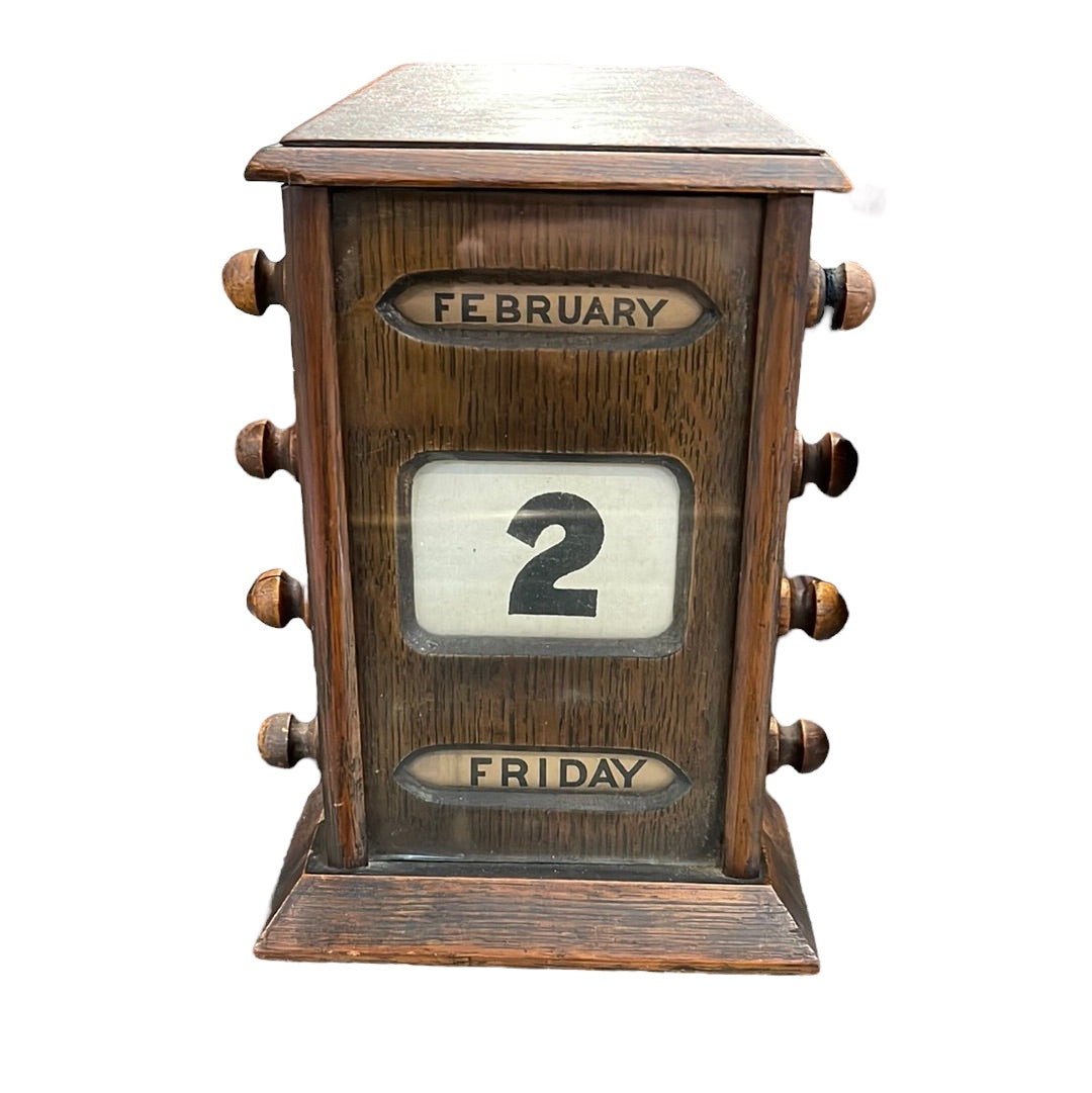 English Perpetual Calendar 7" Tall