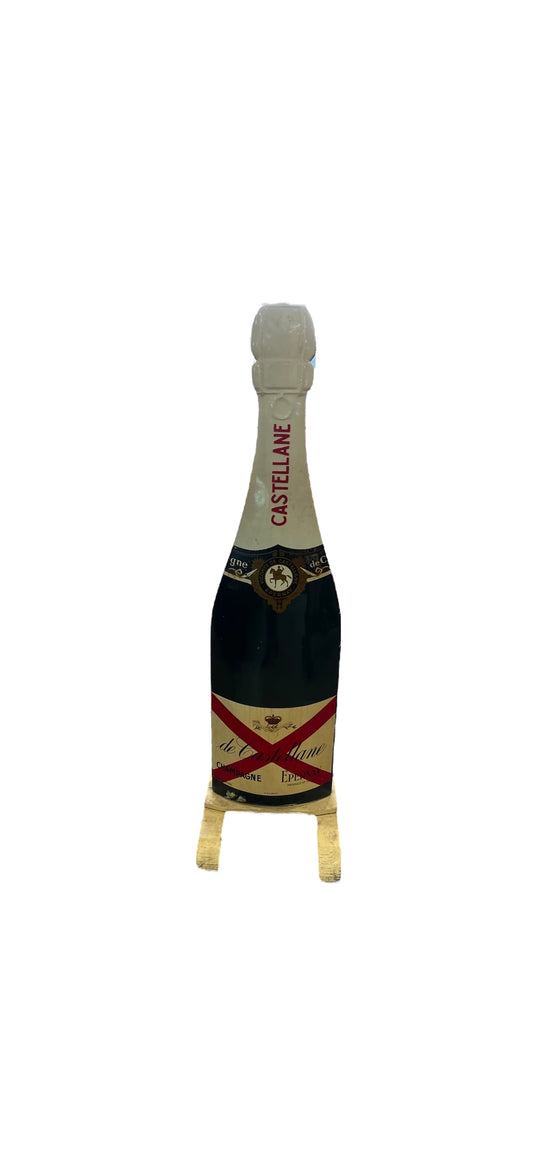 Vintage French Oversized Champagne Advertising Bottle