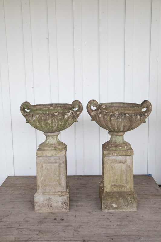 Stone Urn on Stand Circa 1930