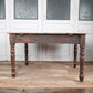 French Oak Table with Turned Legs