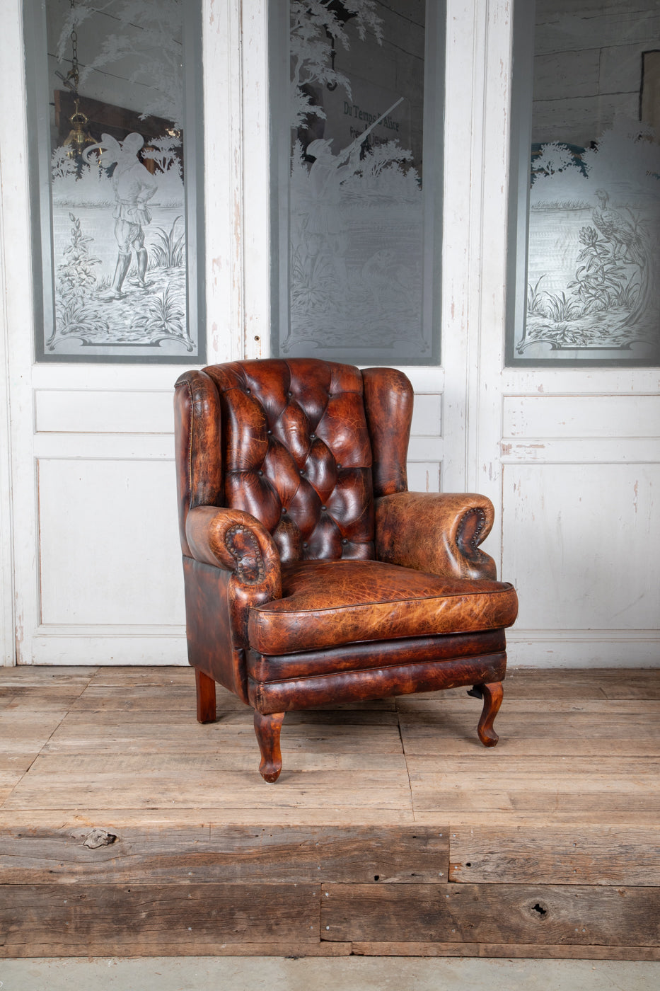 Leather Library Chair