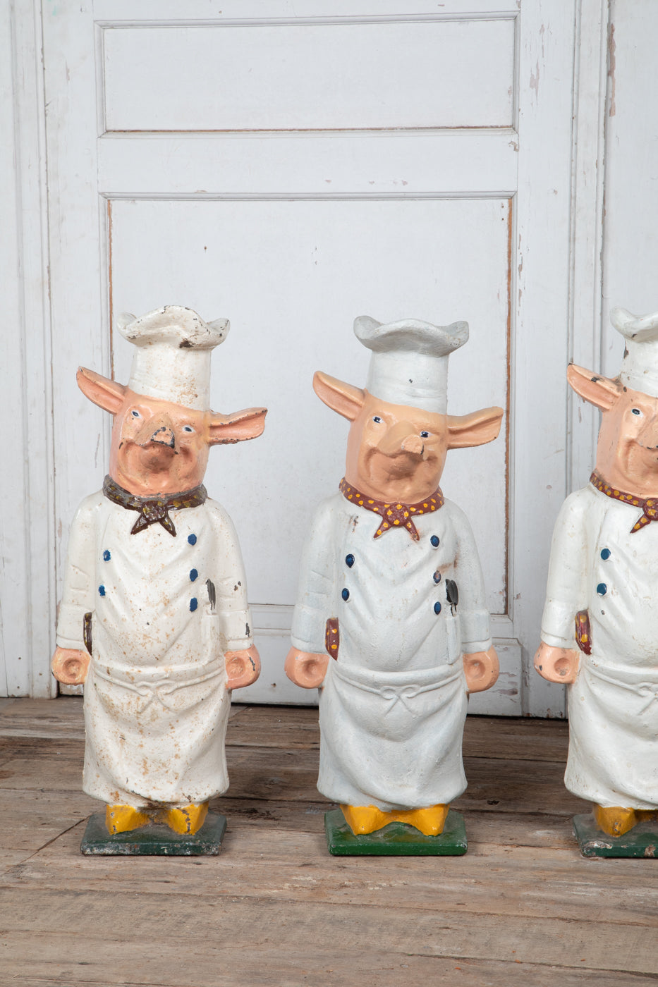 Cast Iron Pig Chefs Priced Per