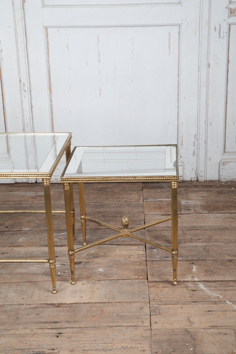 Glass Nesting Tables Set of 3