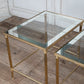 Glass Nesting Tables Set of 3