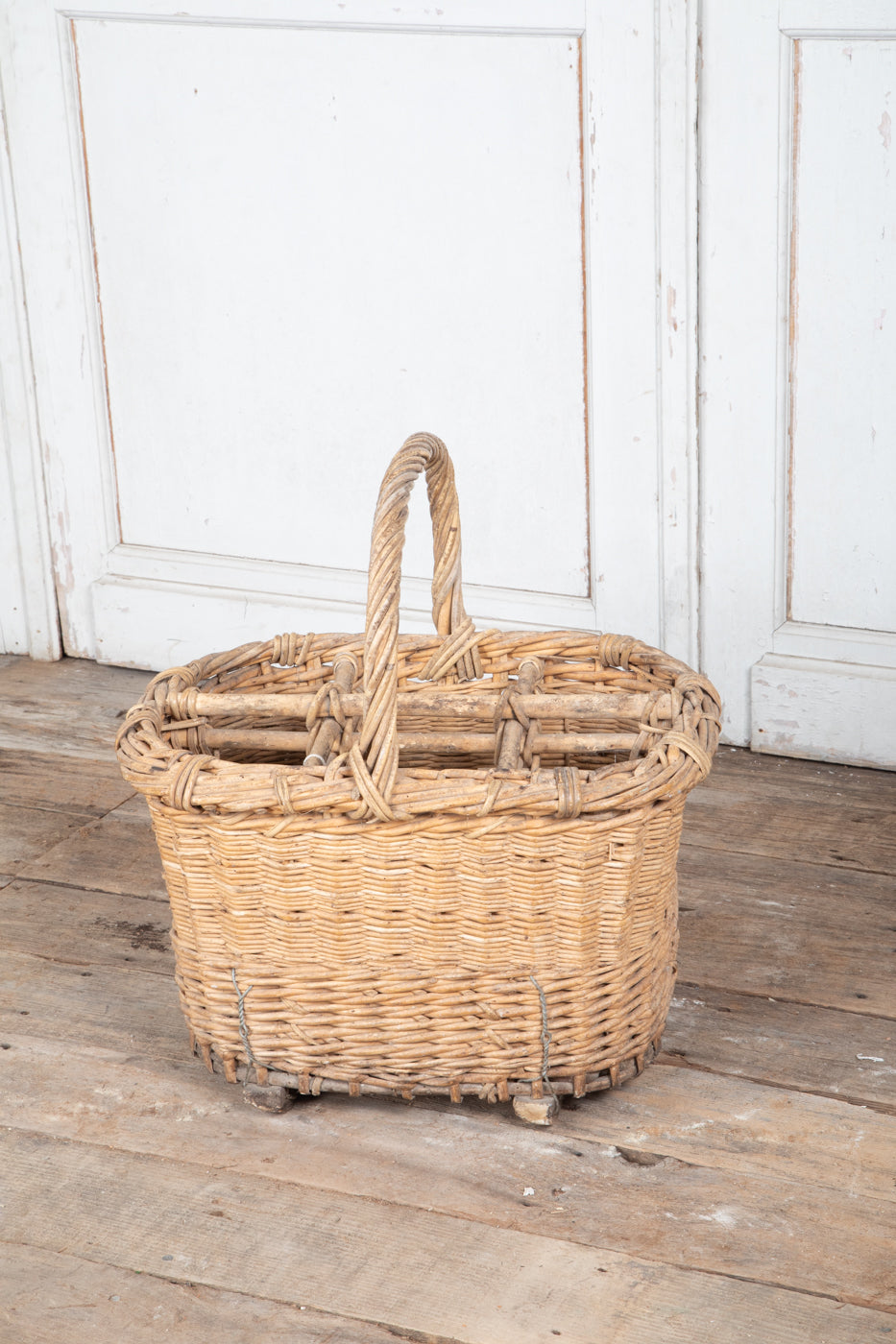 French Champagne Bottle Basket