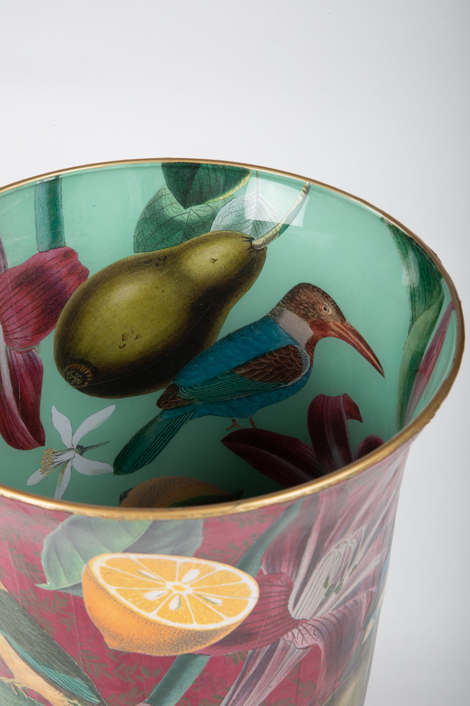 Alex Stewart Carter Bird and Fruit Vase