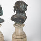 19th Century French Bronze Cherub on Stone Plinth