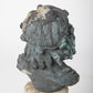 19th Century French Bronze Cherub on Stone Plinth