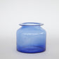 Blue Glass Jar - Short with 6" Opening