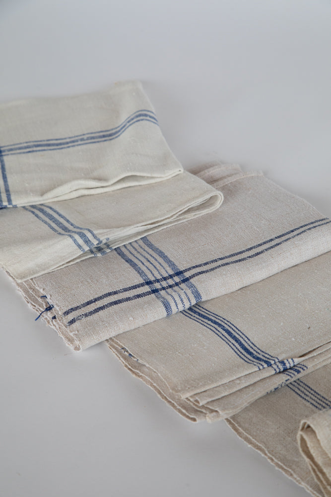 Blue and White French Tea Towel