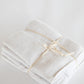 Set of 9 French Table Napkins White