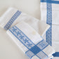 Blue and White French Linen Towel 1920