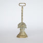 Brass Door Stop with Wheat