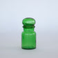 Green Glass Jar with Bulb Top and Seal