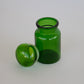 Green Glass Jar with Bulb Top and Seal