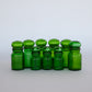 Green Glass Jar with Bulb Top and Seal