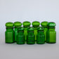 Green Glass Jar with Bulb Top and Seal