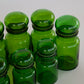 Green Glass Jar with Bulb Top and Seal