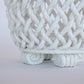 Casa Pupo Ceramic Basket Weave Jardiniere Planter