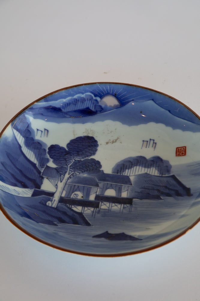 Blue and White Plate