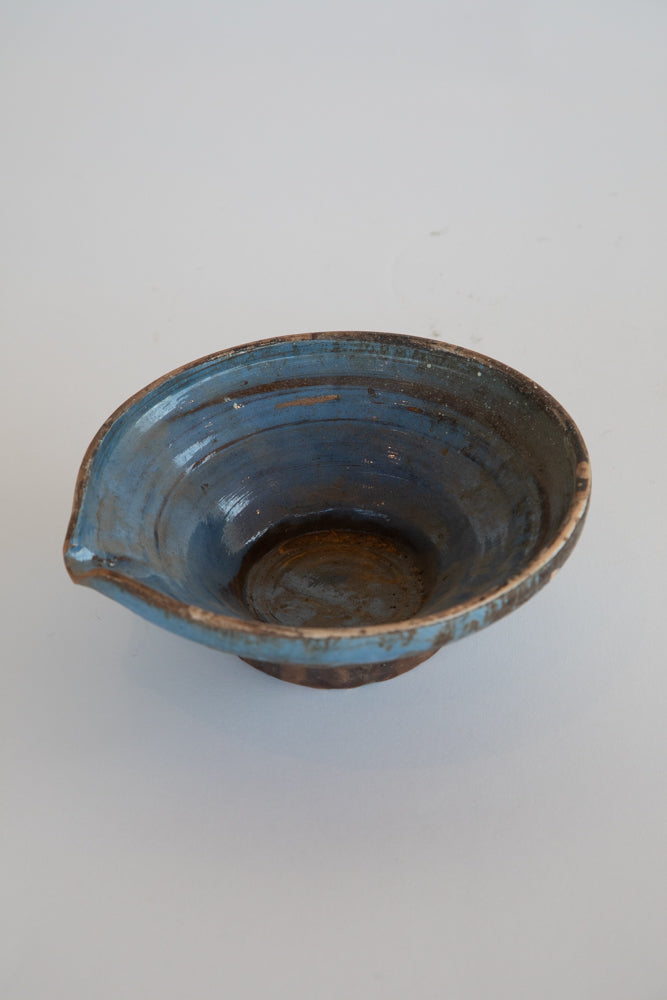 Large Blue Pottery Bowl