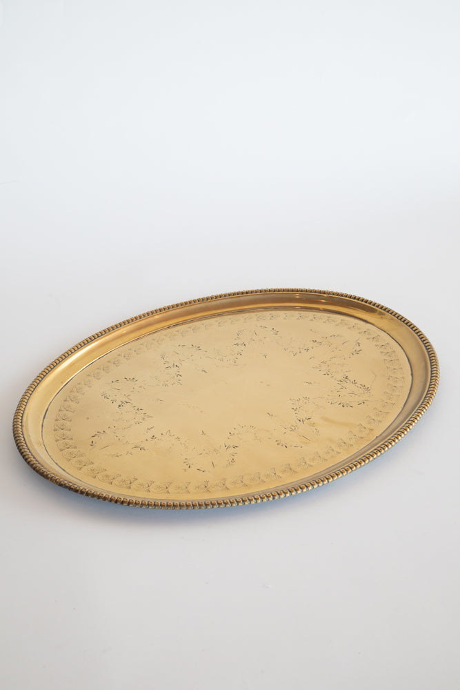 Oval Brass Tray