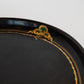 Large Black Oval Tole Tray