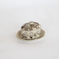Biedermeier Mettlach Villeroy and Boch Fluted Stoneware Butter Dish