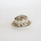 Biedermeier Mettlach Villeroy and Boch Fluted Stoneware Butter Dish