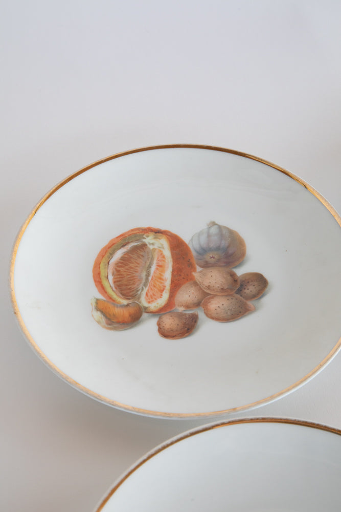 Set of 6 Bavarian Fruit Plates c.1870