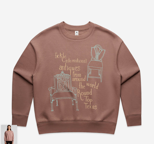 Fickle Chair Design Sweatshirt - Hazy Pink