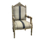 French Striped 1800s Chairs