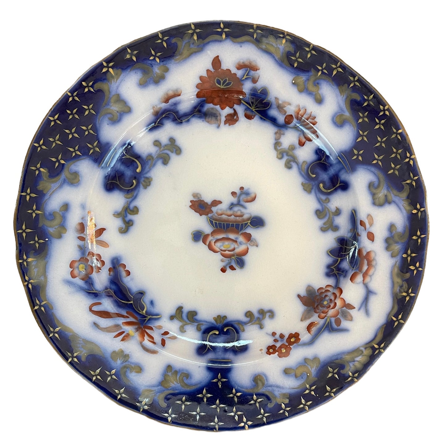 Early Minton B+B New Stone Salad Plates Circa 1820