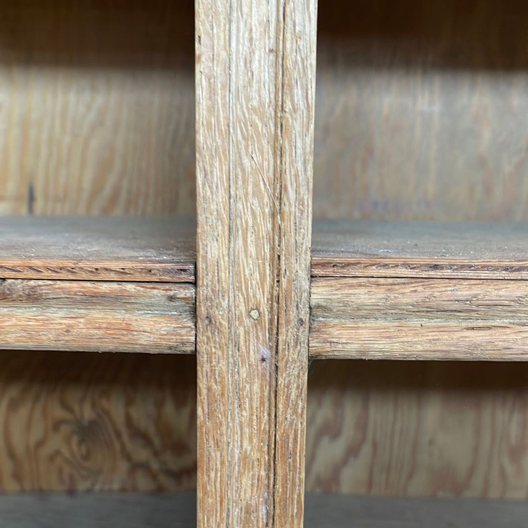 Oak File Cabinet Bleached with Doors and Compartments - The White Barn Antiques